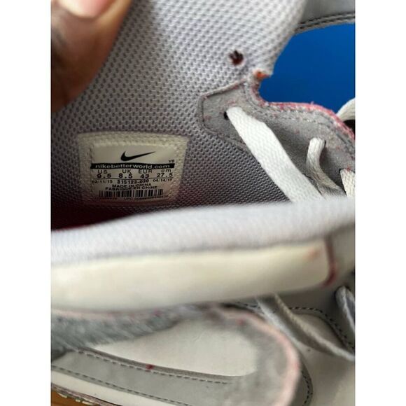 Nike Air Force 1 Mid '07 Denim Gum Hi Top Sneakers Men's Size US 9.5 Y2K 315123- - Picture 6 of 6